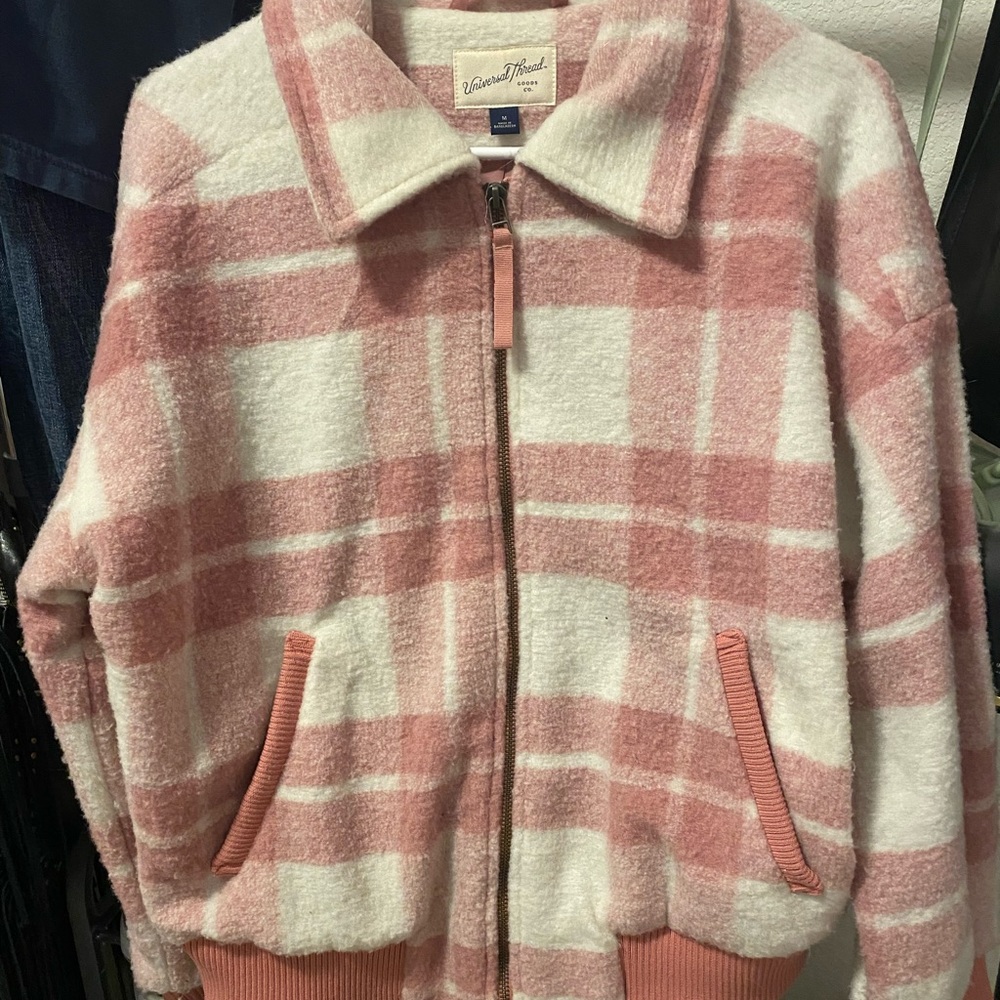 Pink zip up jacket